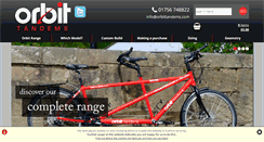 Desktop Screenshot of orbittandems.com
